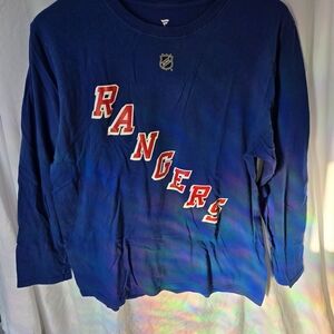 Panarin #10 Men's Blue Rangers Long Sleeve Shirt